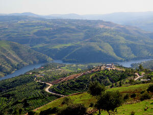 The valley between Jerash and Salt in the north of Jordan 