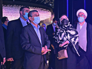 Mahmoud Ahmadinejad visiting the Dubai Expo 2020 