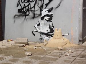 Banksy artwork showed a child with a crowbar