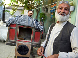 Haji Mirzaman of the old camera past 