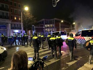 Dutch police has ordered an emergency in the northern cities to keep people away from the streets.