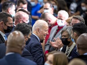 The poll found 46% of registered US voters said they think that Biden has done less than expected since entering the White House.