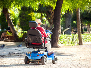 Mobility scooter driver