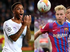 Raheem Sterling and Frenkie de Jong (Photo: AFP)