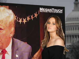 Donald Trump and Jennifer Lawrence 