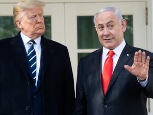 Trump (L) Netanyahu 