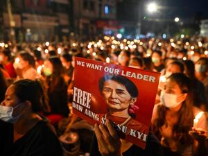 Myanmar's deposed leader Aung San Suu Kyi