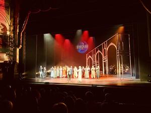 A scene from the musical 