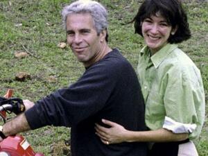 Ghislaine Maxwell and the late US financier Jeffrey Epstein