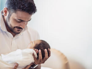 Baby Zayed was among the first to be born on the country's 50th National Day.