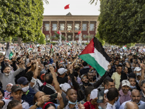 protest in Rabat