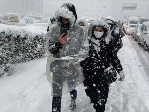 تساقط كثيف للثلوج على اسطنبول