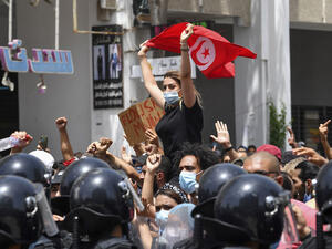 Tunis protest 