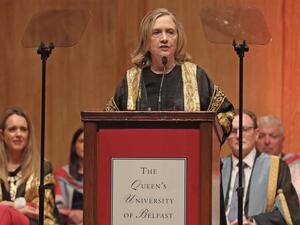 Former United States Secretary of State, Hilary Clinton.