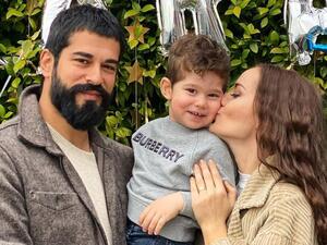 Burak Özçivit ve Fahriye Evcen'in Oğlu Karan, Sosyal Medyayı Salladı (Fotoğraflar)