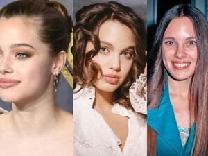 أنجلينا جولي وابنتها ووالدتها