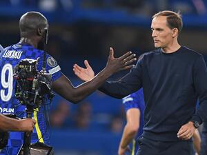 Romelu Lukaku and Thomas Tuchel (Photo: AFP)