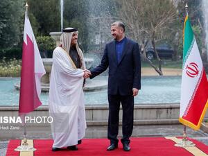 وزير خارجية قطر يلتقي نظيره الايراني في العاصمة طهران