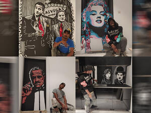 Libyan artist Amedo