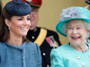 الملكة اليزابيث وكيت ميدلتون