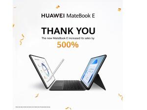 الحاسوب المحمول HUAWEI MateBook E 2 في 1  يحقّق 500% نسبة نموّ في المبيعات خلال مرحلة الطلب المسبق 