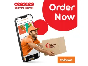 Ooredoo تتيح الاشتراك في باقات الإنترنت المنزلي عبر تطبيقي ’طلبات‘ و’تم دن‘