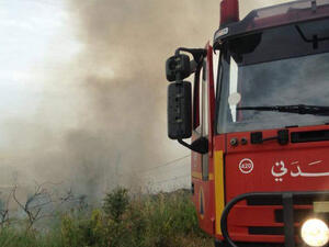 حريق كبير في المنية