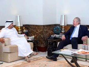 Senior World Rugby Delegation Meets With HH Sheikh Ahmed At Emirates Group Headquarters