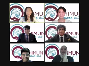 Students Take a Stand Against Poverty at THIMUN Qatar