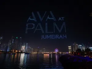 Drones Illuminated Dubai Sky With 17 Hanging Palaces