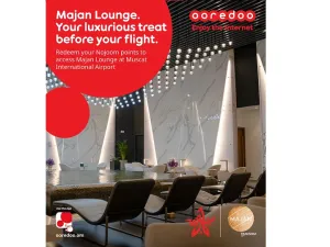 Ooredoo Makes Travel More Exciting with Majan Lounge Nojoom Partner