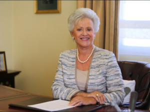 Princess Muna, the president of the Jordanian Nursing Council