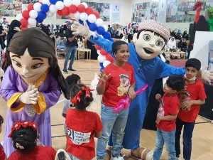 Yas Waterworld’s Dana and Sultan Make an Appearance at Abu Dhabi Center for Care and Rehabilitation
