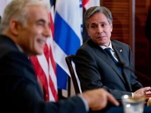  بلينكن مع نظيره الإسرائيلي يائير لابيد