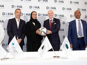 "مؤسسة FIFA" تعلن عن شراكة مع "الجيل المُبهر" ومؤسسة قطر لدعم إرث بطولة كأس العالم FIFA قطر ٢٠٢٢ تم توقيع مذكرتي تفاهم خلال منتدى الدوحة في قطر   