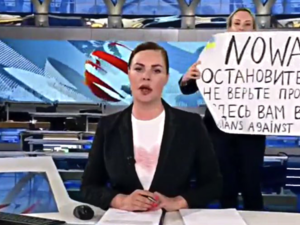 Russian protestor TV