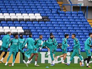 جانب من تدريبات ريال مدريد الاستعدادية لمواجهة تشيلسي