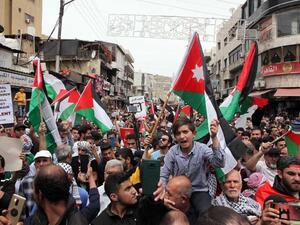 Protest in downtown Amman 