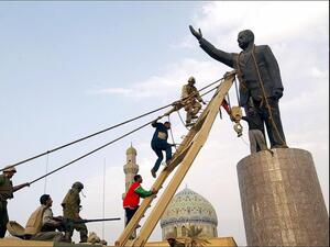 سقوط تمثال صدام