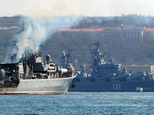 Russian Defense Ministry says fire broke out on naval cruiser Moskva in the black sea