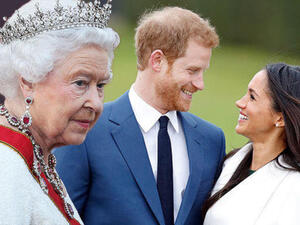 الأمير هاري وميغان ماركل والملكة اليزابيث الأمير هاري وميغان ماركل والملكة اليزابيث