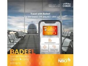 NBO Customers Can Enjoy Lowest Rates When Using Prepaid Badeel Travel Card 