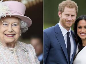 الامير هاري وميغان ماركل والملكة اليزابيث الأمير هاري وميغان ماركل والملكة اليزابيث
