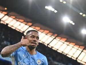 Manchester City's Brazilian striker Gabriel Jesus (Photo by Paul ELLIS / AFP)