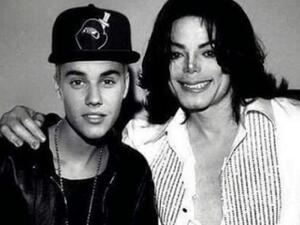 مايكل جاكسون وجاستين بيبر مايكل جاكسون وجاستين بيبر