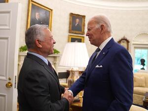 بايدن يستقبل ملك الاردن