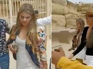 فتيات أجانب يحاولن الفرار أثناء تعرض عدد من الأشخاص لهن ومحاولة ملامسة أجسادهن