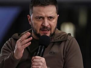 الرئيس الأوكراني، فلاديمير زيلينسكي