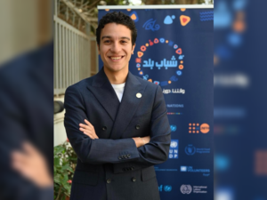 الفنان المصري الشاب نور النبوي. المبادرة الدولية للأمم المتحدة في مصر "شباب بلد" تعين  نور النبوي سفيراً لها
