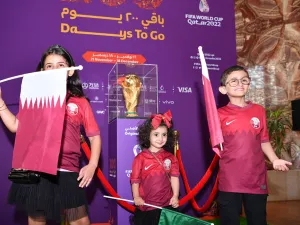 FIFA World Cup Trophy Comes to QF as Aljam’a Celebration of Students Gets Under Way